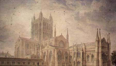 Hereford Cathedral from John Buckler