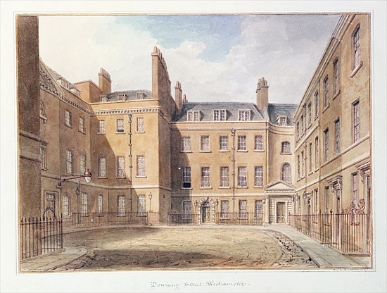 View of Downing Street, Westminster from John Buckler