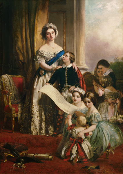 Königin Viktoria von England mit ihren Kindern from John Calcott Horsley