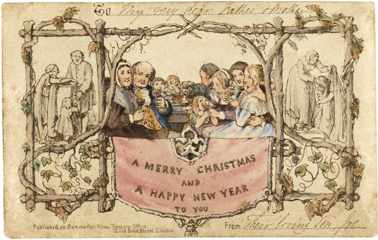 The first Christmas card from John Callcott Horsley