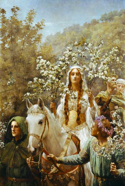 Queen Guinevere's Maying from John Collier
