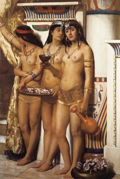 Pharaoh's Handmaidens from John Collier