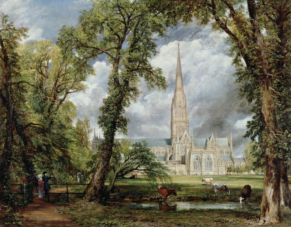 Die Kathedrale von Salisbury vom Garten des Bischofs aus gesehen from John Constable