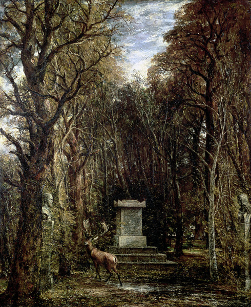 The Cenotaph to Reynold''s Memory, Coleorton, c.1833 from John Constable