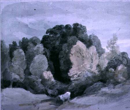 Cattle near the Edge of a Wood from John Constable