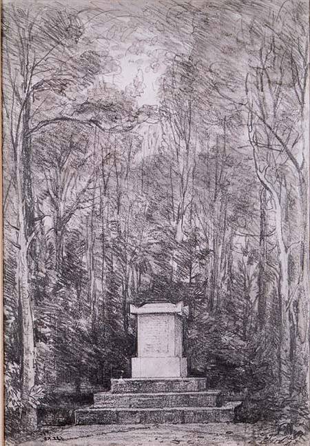 Cenotaph to Sir Joshua Reynolds at Coleorton Hall, Leicestershire from John Constable