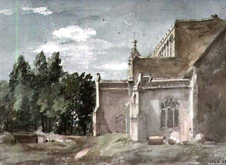East Bergholt Church: View from the East from John Constable