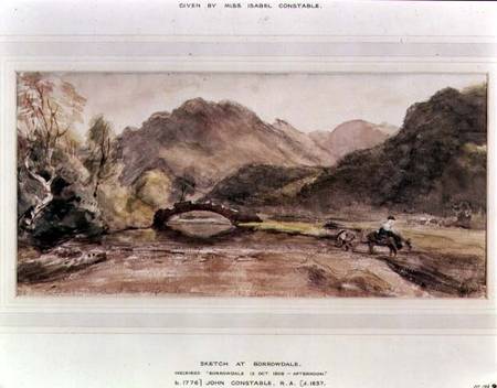 Sketch of Borrowdale, 1806, Afternoon from John Constable