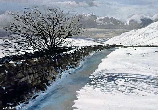 Snow Above Barbondale, Barbon, nr Kirby Lonsdale, Cumbria from John  Cooke