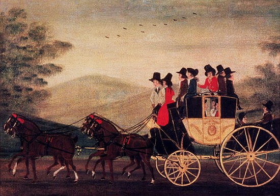 The Sudbury, Hedingham and Braintree Stagecoach, c.1813 from John Cordrey