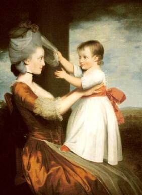 A Portrait of Elizabeth Mortlock (b.1756) and her son John Mortlock the Younger