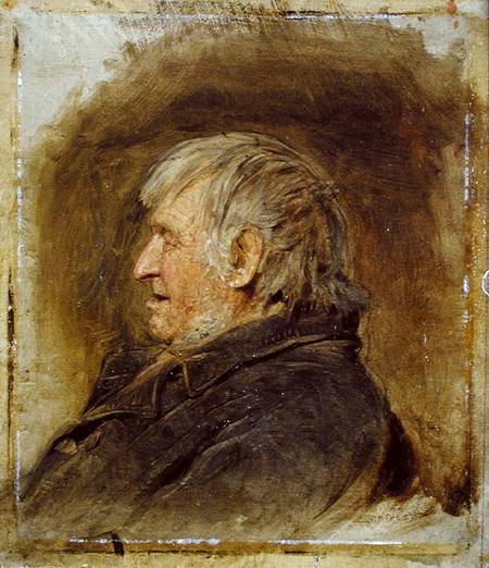 Profile Study of an Elderly Man from John Faed