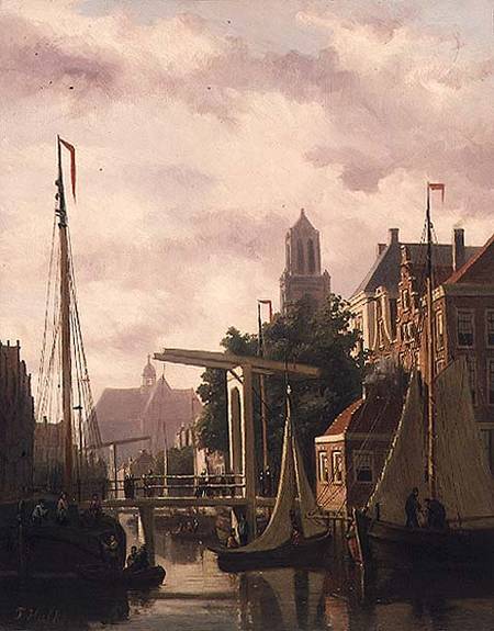 A Canal in Amsterdam from John Frederick Hulk