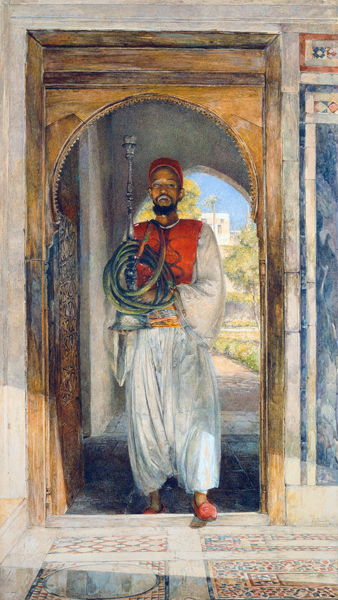 The Pipe Bearer, 1859 (pen, ink, wash and from John Frederick Lewis