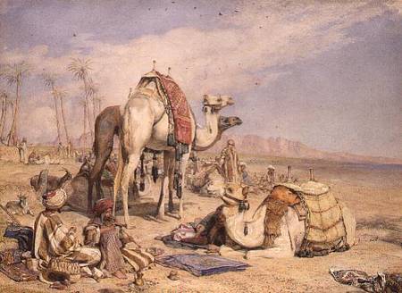 A Halt in the Desert from John Frederick Lewis