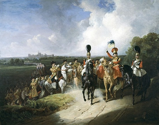 Band of the second regiment of Life Guards leaving Windsor from John Frederick Tayler