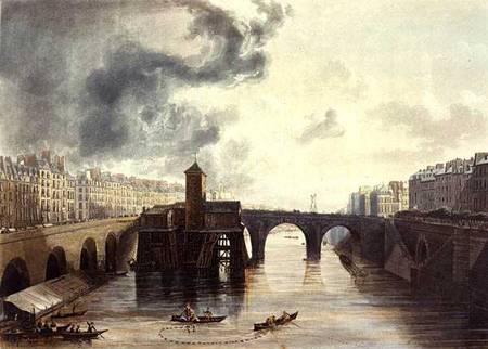 Pont Notre Dame, from 'Views on the Seine' from John Gendall