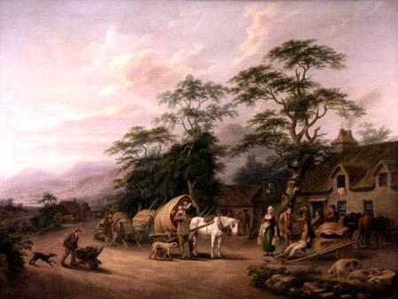 A Country Scene in Ireland from John George Mulvany
