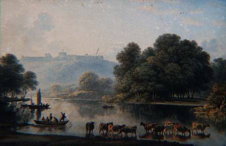 A View of Windsor Castle from the Thames from John Glover