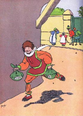 Georgey Porgey ran away, from Blackies Popular Nursery Rhymes published by Blackie and Sons Limited,