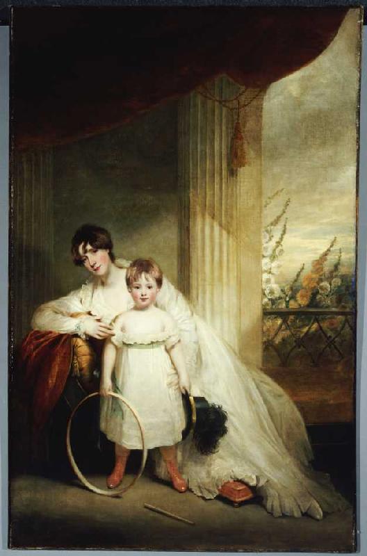 Bildnis der Mrs.Grenfell mit ihrem Sohn from John Hoppner