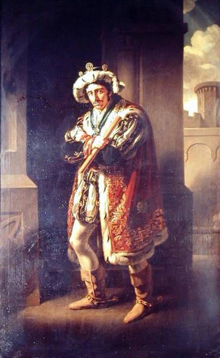 Edmund Kean (1787-1833) as Richard III from John James Halls