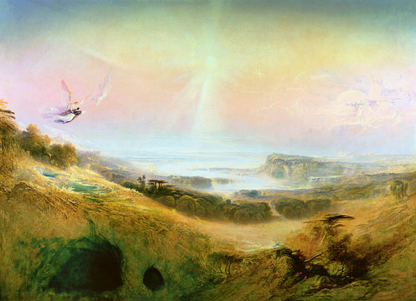 The Celestial City and the River of Bliss, 1841 (oil on canvas) from John Martin