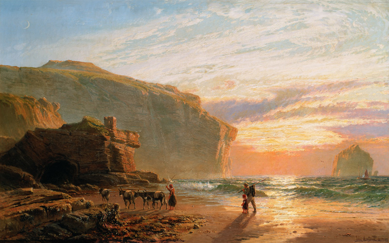 Off the Cornish Coast, or Trebariwith Strand from John Mogford