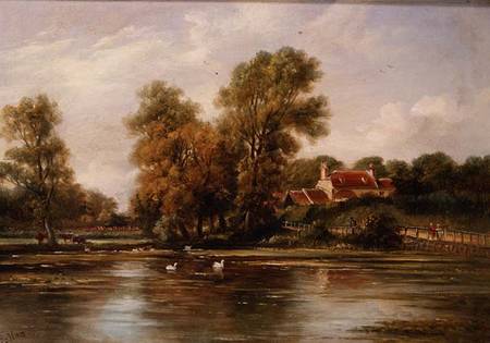 St. John's Abbey Mill Pond, Colchester from John Moore