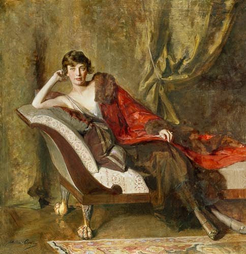 Full Length Portrait of Countess Michael Karolyi, reclining in a divan from John Quincy Adams
