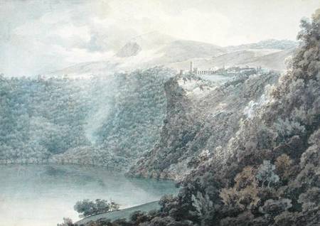 The Lake and Town of Nemi from John Robert Cozens