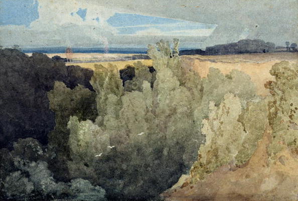 Brignall Banks on the Greta (pencil and w/c) from John Sell Cotman