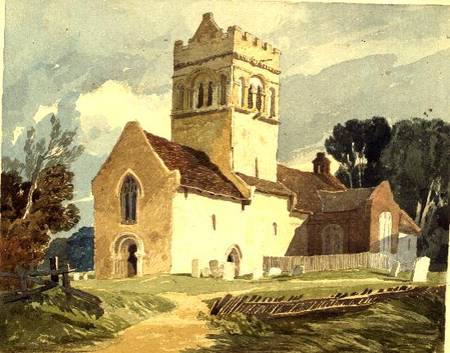 Gillingham Church, Norfolk from John Sell Cotman