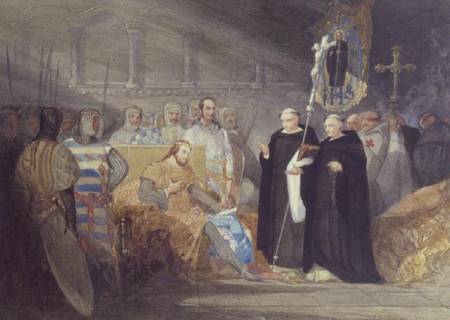 King John and Prince Henry at Swinstead Abbey from John Sell Cotman