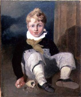 Boy at Marbles (Henry Cotman)