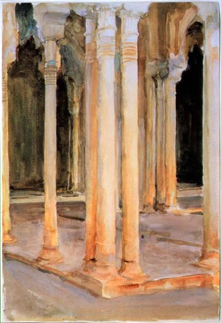 Court of the Lions from John Singer Sargent