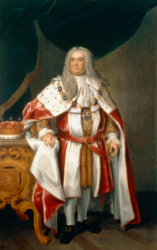 Portrait of Sir Robert Walpole (1676-1745) Earl of Orford from John Theodore Heins