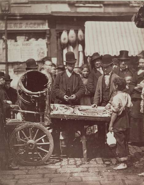 Cheap Fish of St. Giles, from ''Street Life in London'', 1877-78 (woodburytype)  from John Thomson
