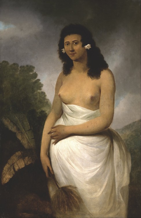 Portrait of Poedooa, daughter of Orea, King of Ulaitea, Society Islands from John Webber