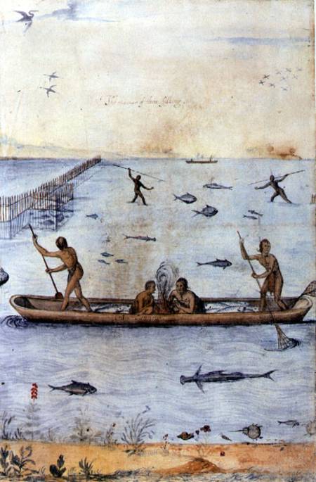 Indians Fishing from John White