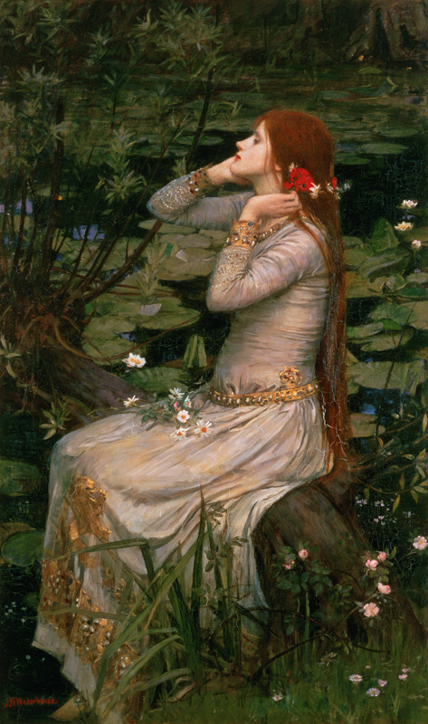 Ophelia. from John William Waterhouse