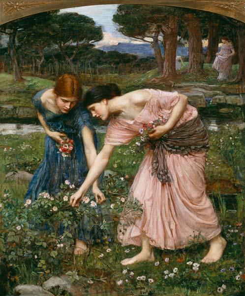 'Gather Ye Rosebuds While Ye May' from John William Waterhouse