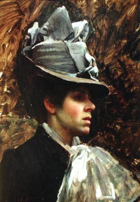 Portrait of the Artist's Wife from John William Waterhouse