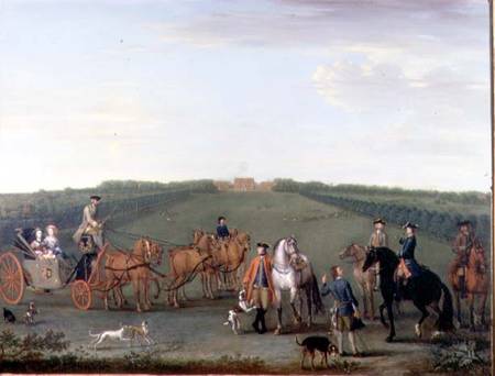 The Beauchamp-Proctor Family and Friends at Langley Park, Norfolk from John Wootton