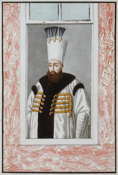 Ahmed III (1673-1736) Sultan 1703-30, from 'A Series of Portraits of the Emperors of Turkey' from John Young
