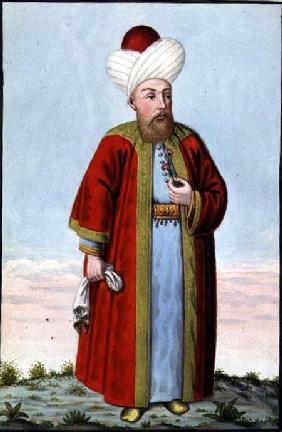 Amurath (Murad) II (1404-51) Sultan 1421-51, from 'A Series of Portraits of the Emperors of Turkey'