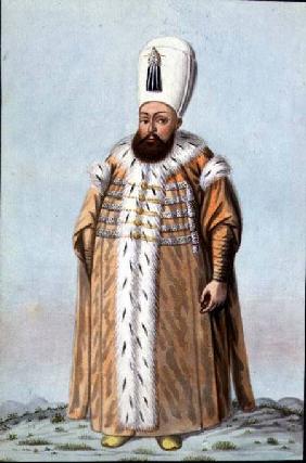 Mahomet (Mehmed) III (1566-1603) Sultan 1595-1603, from 'A Series of Portraits of the Emperors of Tu