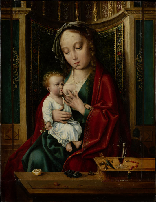 Madonna mit Kind in einer Nische from Joos van Cleve