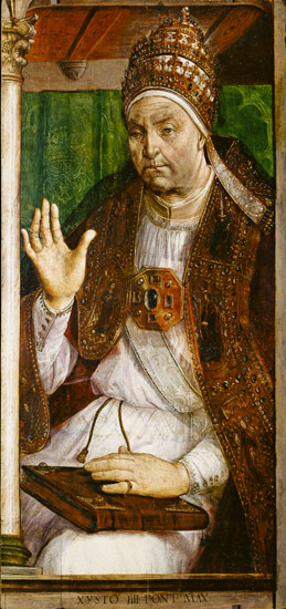 Portrait of Sixtus IV (1414-84) from Joos van Gent