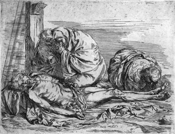 J.de Ribera, Beweinung Christi from José (auch Jusepe) de Ribera